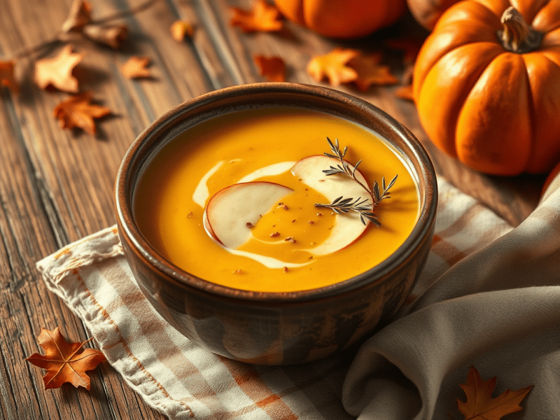 Őszi almás tökleves, és “arany öröm” tea&nbsp;ajurvédikusan