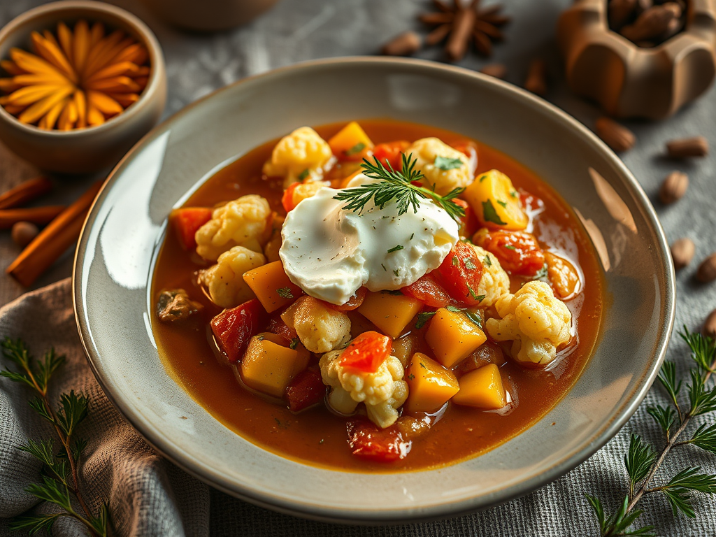 Házisajtos, aromás karfiolpörkölt – ajurvédikus recept a kortizol egyensúlyozásához