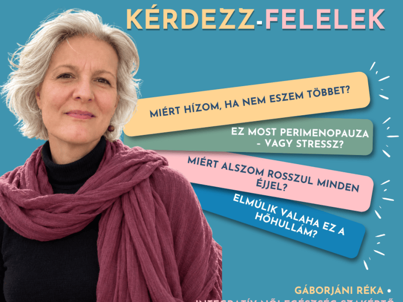 Kérdésed van a menopauzáról? Tedd fel bátran – itt&nbsp;válaszolok